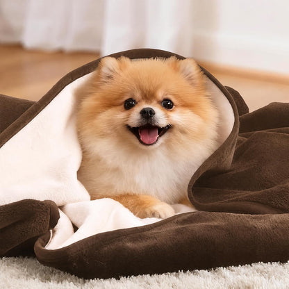Waterproof Blanket for Bed, Soft Flannel Twin Bed Blanket 60" x 80"