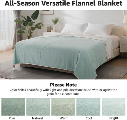Waterproof Blanket for Bed, Soft Flannel Twin Bed Blanket 60" x 80"