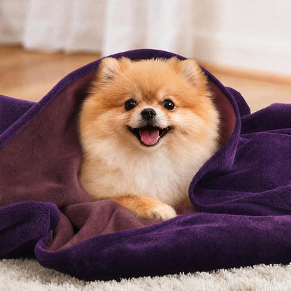 Waterproof Blanket for Bed, Soft Flannel Twin Bed Blanket 60" x 80"