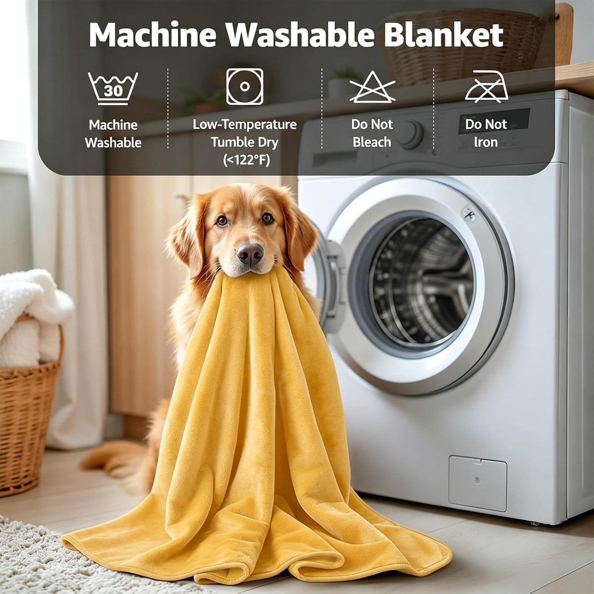 Waterproof Blanket for Bed, Soft Flannel Twin Bed Blanket 60" x 80"