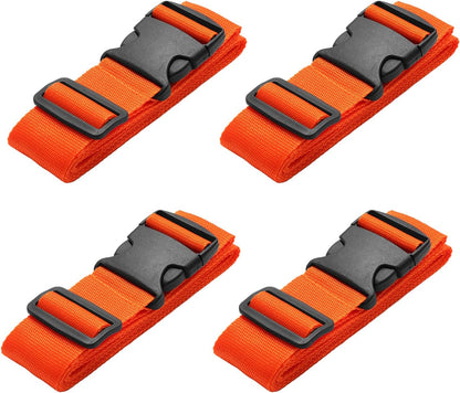 Luggage Straps for Suitcases, Pack of 4, Adjustable 40 to 78 Inches