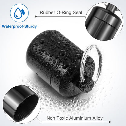 4 Pack Ear Plug Carrying Case, Black, Gray
