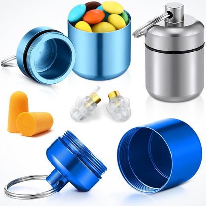 4 Pack Ear Plug Carrying Case, Black, Gray