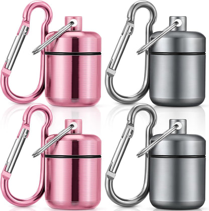 4 Pack Ear Plug Carrying Case, Black, Gray
