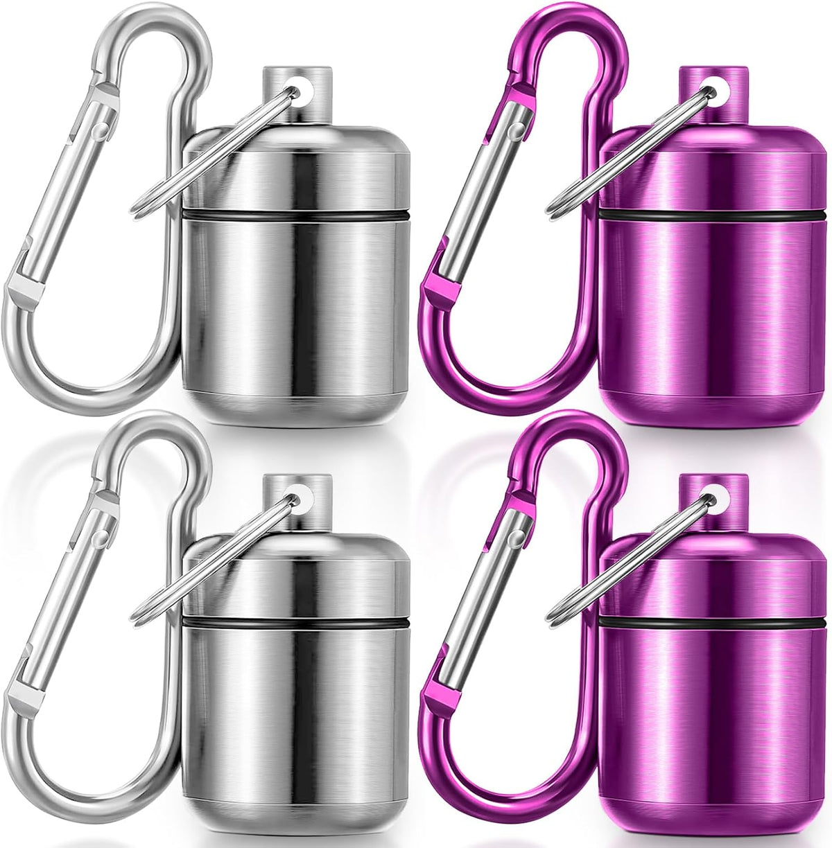 4 Pack Ear Plug Carrying Case, Black, Gray