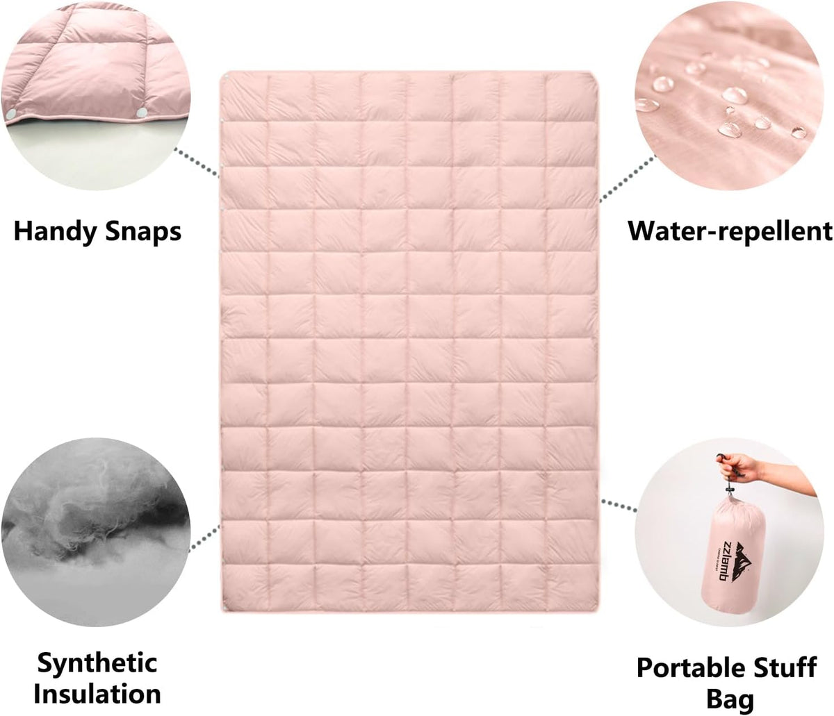 Camping Blanket Compact Down Alternative Outdoor Blanket