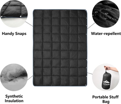 Camping Blanket Compact Down Alternative Outdoor Blanket
