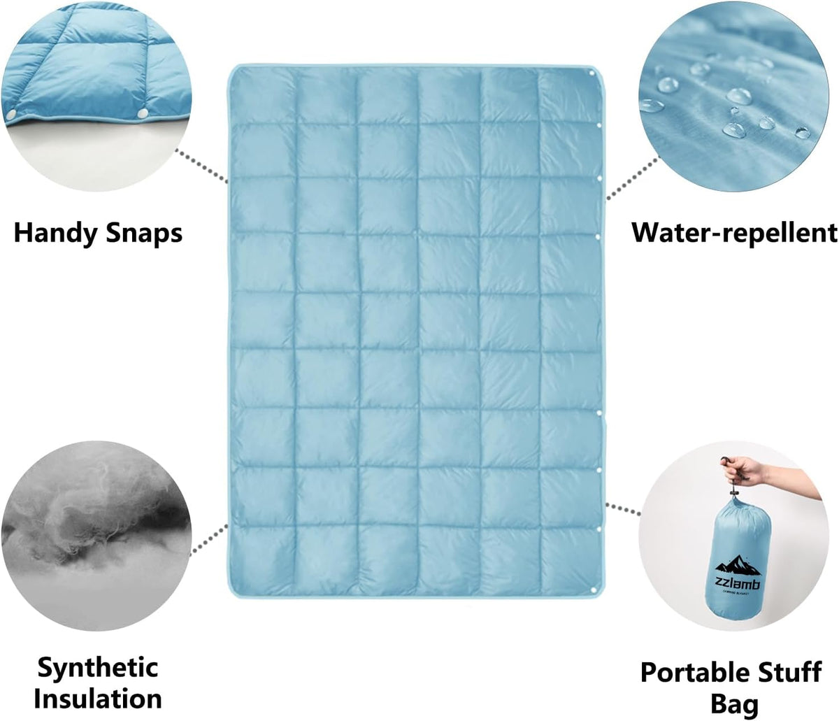Camping Blanket Compact Down Alternative Outdoor Blanket