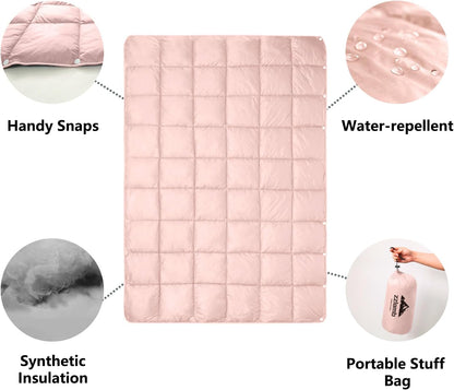 Camping Blanket Compact Down Alternative Outdoor Blanket