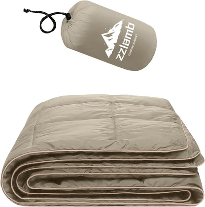 Camping Blanket Compact Down Alternative Outdoor Blanket