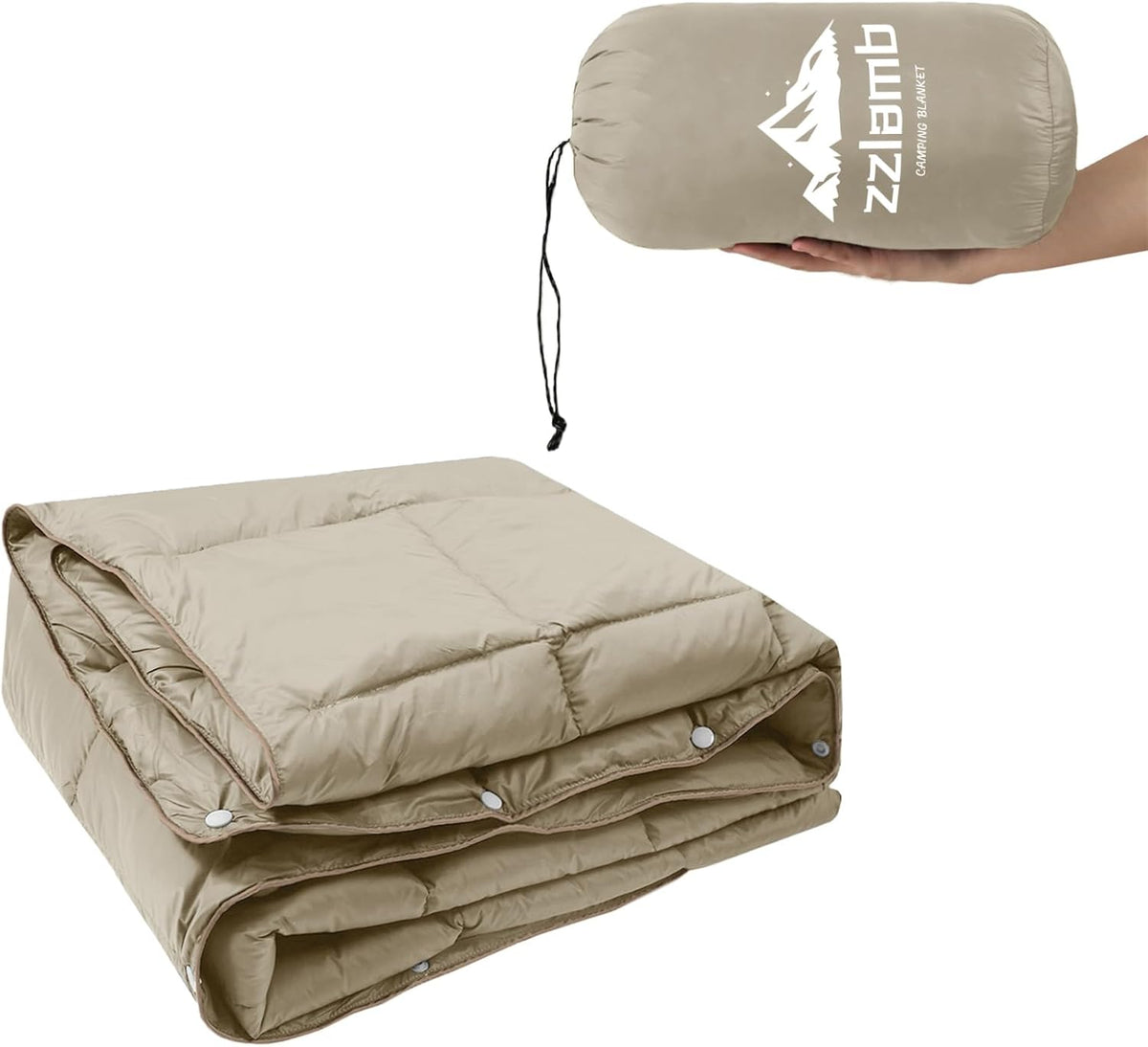 Camping Blanket Compact Down Alternative Outdoor Blanket