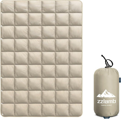 Camping Blanket Compact Down Alternative Outdoor Blanket