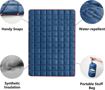 Camping Blanket Compact Down Alternative Outdoor Blanket