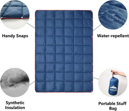 Camping Blanket Compact Down Alternative Outdoor Blanket