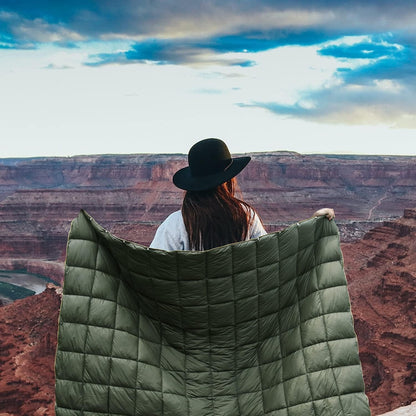 Camping Blanket Compact Down Alternative Outdoor Blanket