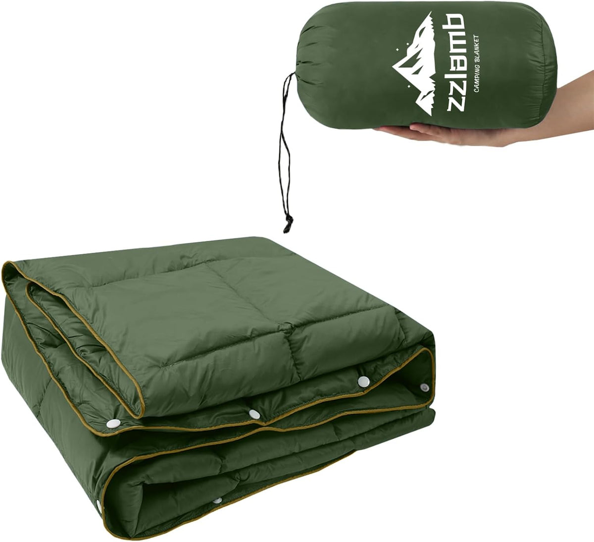 Camping Blanket Compact Down Alternative Outdoor Blanket