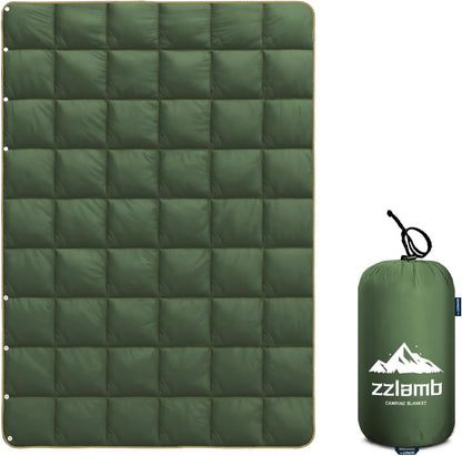Camping Blanket Compact Down Alternative Outdoor Blanket
