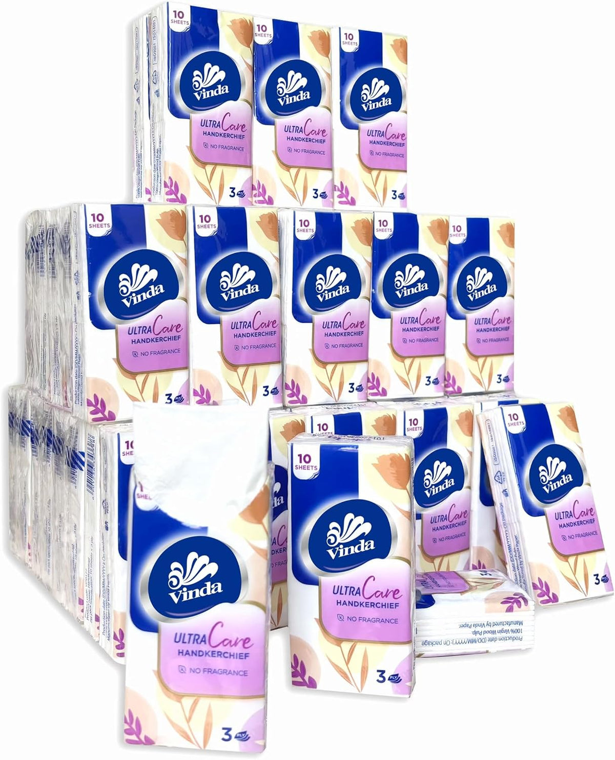3-Ply Ultra Care Pocket Tissues, Travel Size (of 10 Tissues)