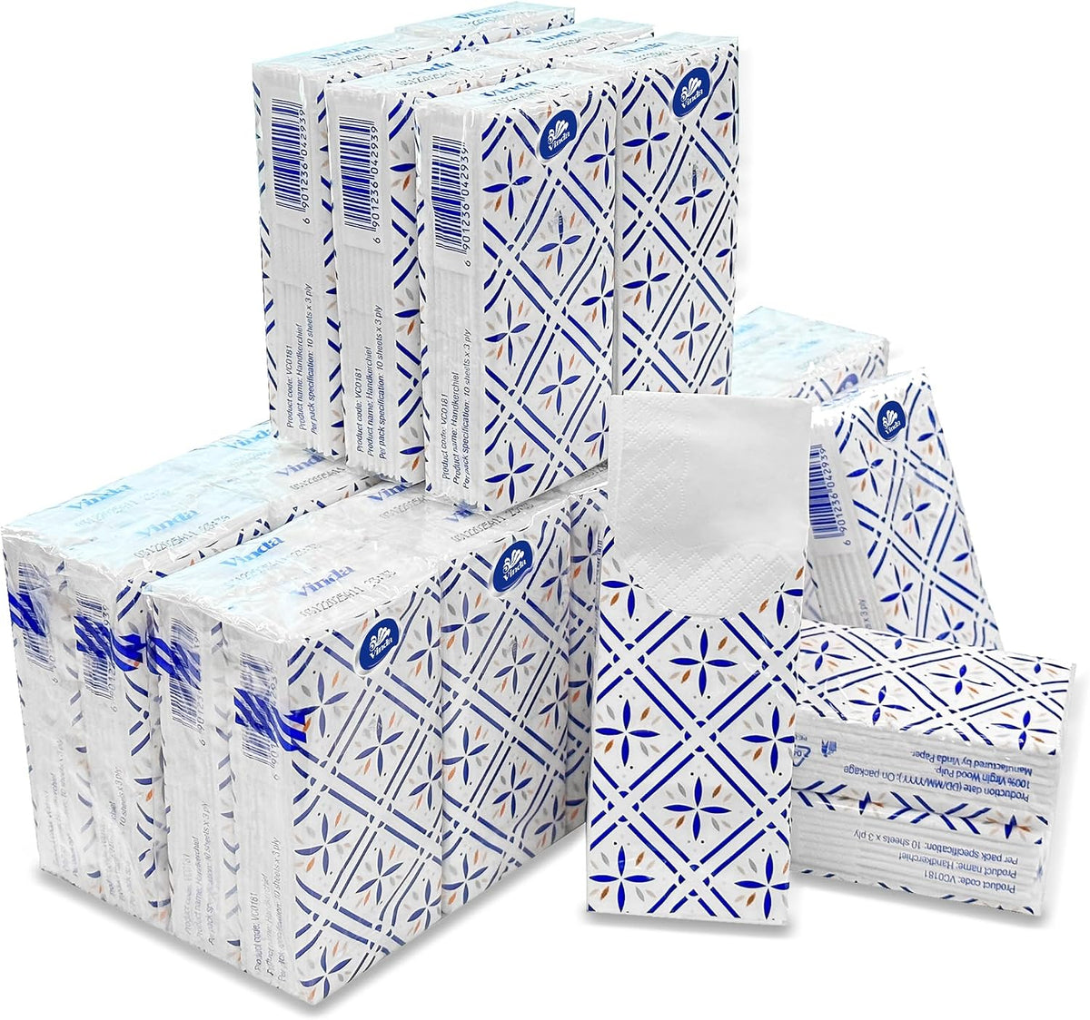 3-Ply Ultra Care Pocket Tissues, Travel Size (of 10 Tissues)