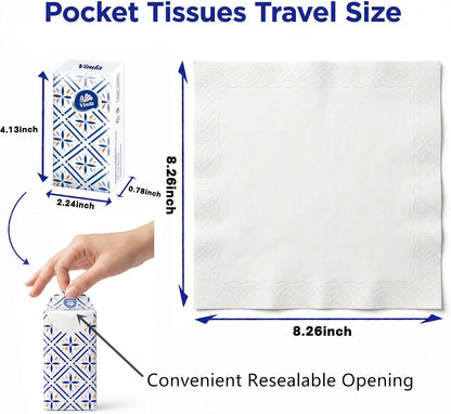 3-Ply Ultra Care Pocket Tissues, Travel Size (of 10 Tissues)