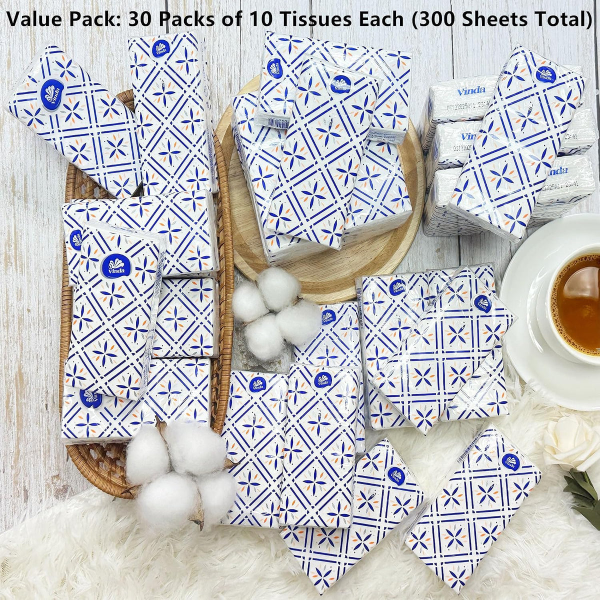 3-Ply Ultra Care Pocket Tissues, Travel Size (of 10 Tissues)