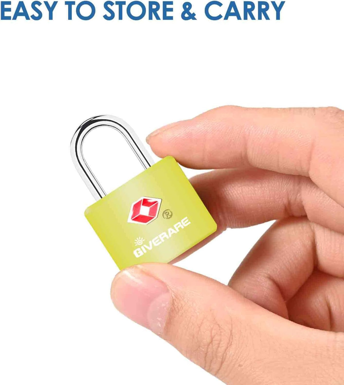 4 Pack TSA Approved Travel Luggage Locks with Keys, Solid Brass Copper Keyed Padlock, ABS Plastic Covered Small Locks for Suitcase, Backpack, Gym Locker, Jewelry Box