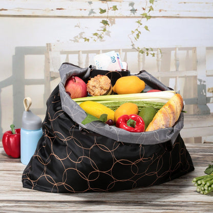 Reusable Grocery Bags, Eco-Friendly Folding Tote Shopping Bag fits in Pocket, Washable Waterproof Nylon Pouch Bags