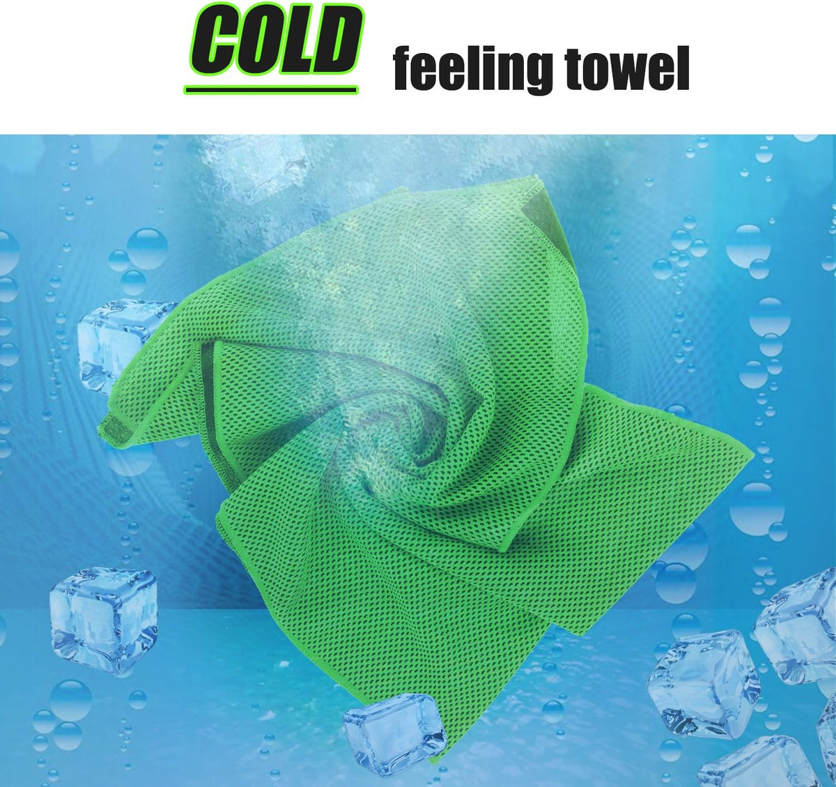 Cooling Towel (Pack of 20, 40"x12") with Pouches for Sports