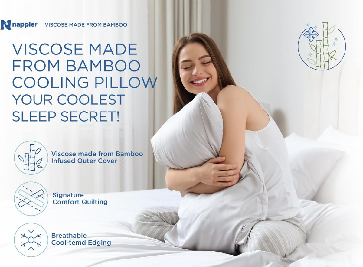 Small Shredded Memory Foam Pillow for Travel and Camping - Compressible Medium Firm Bed Pillow, Contoured Support, Breathable Cover, Machine Washable, Ideal Backpacking, Airplane and Car