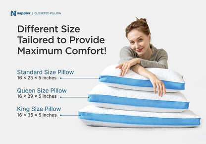 Small Shredded Memory Foam Pillow for Travel and Camping - Compressible Medium Firm Bed Pillow, Contoured Support, Breathable Cover, Machine Washable, Ideal Backpacking, Airplane and Car