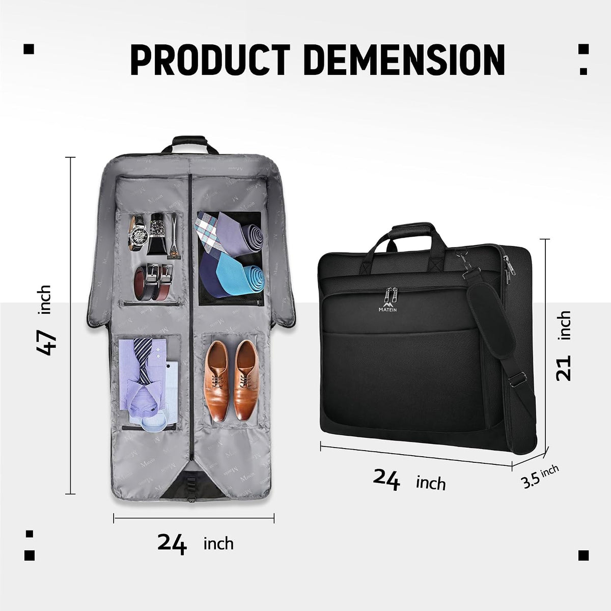 Garment Bag for Travel, Large Carry on Garment Bags for Business