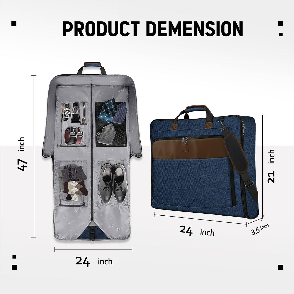 Garment Bag for Travel, Large Carry on Garment Bags for Business