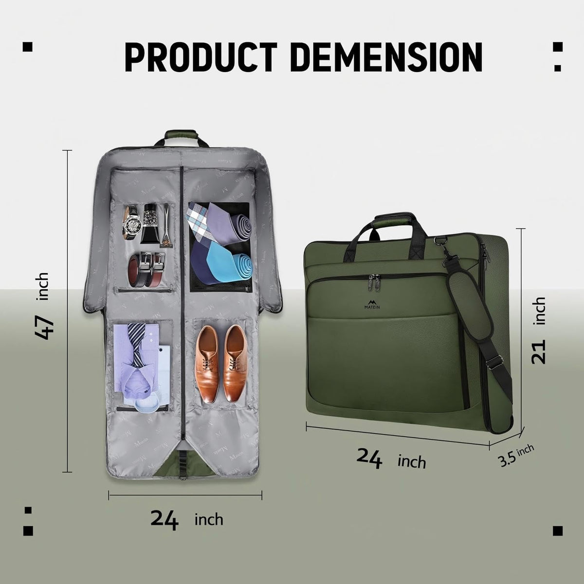 Garment Bag for Travel, Large Carry on Garment Bags for Business