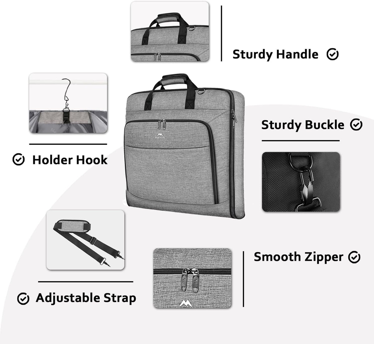 Garment Bag for Travel, Large Carry on Garment Bags for Business