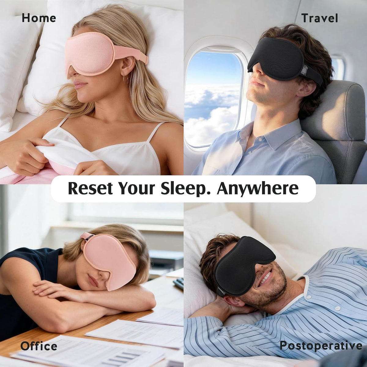 Sleep Mask for Women Lash Extension 3D PRO Eye Mask for Sleeping
