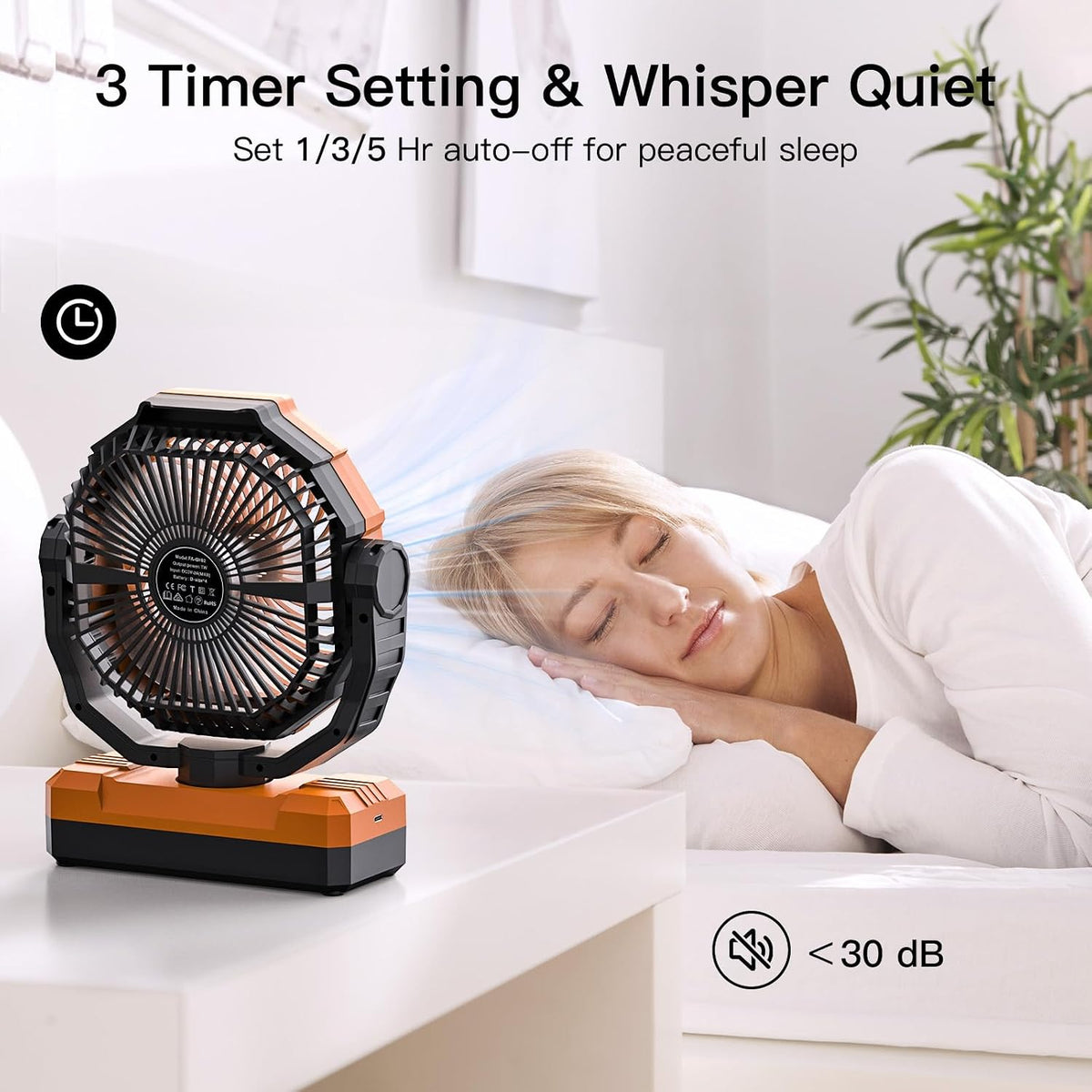 FRIZCOL 3-in-1 Camping Fan - Portable Fans Rechargeable - 24000mAh Battery Powered Fan with Light & Remote for Indoor, Outdoor, Tent, Travel, Fishing, Jobsite, Gifts for Men Dad Him - Green