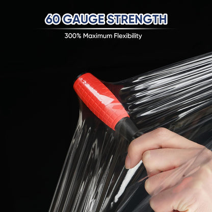 Stretch Wrap Roll, 15 in x 1000 ft Plastic Wrap for Moving Furniture