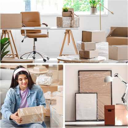 Stretch Wrap Roll, 15 in x 1000 ft Plastic Wrap for Moving Furniture