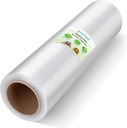 Stretch Wrap Roll, 15 in x 1000 ft Plastic Wrap for Moving Furniture