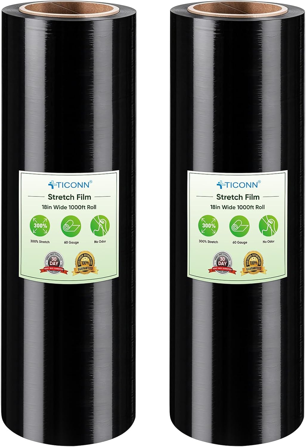 Stretch Wrap Roll, 15 in x 1000 ft Plastic Wrap for Moving Furniture