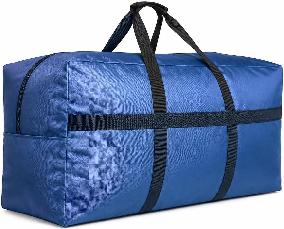 Extra Large Duffle Bag for Travel, Big XL Foldable Duffel Black
