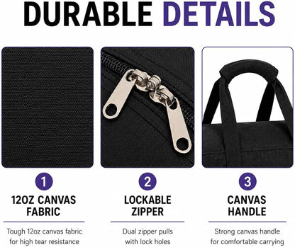 Extra Large Duffle Bag for Travel, Big XL Foldable Duffel Black