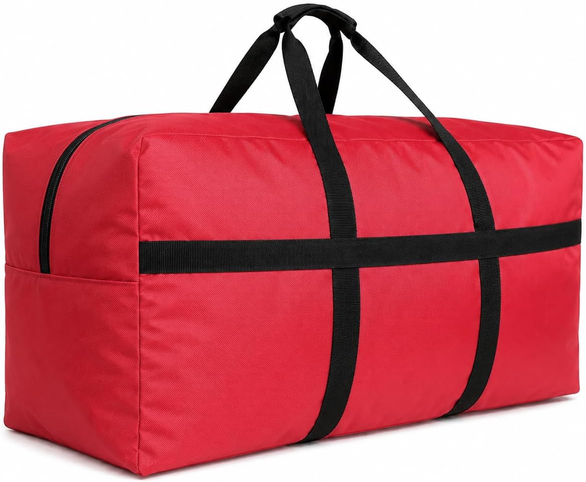 Extra Large Duffle Bag for Travel, Big XL Foldable Duffel Black