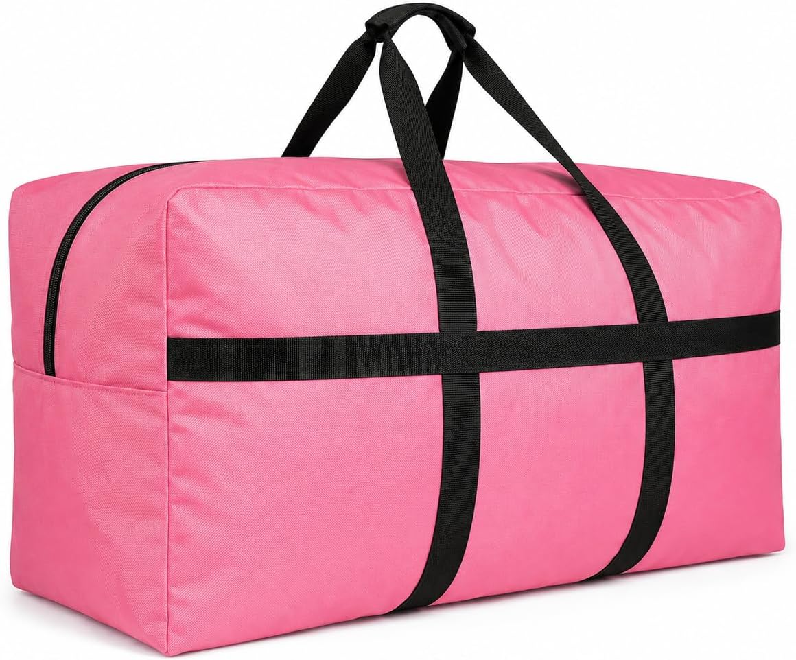 Extra Large Duffle Bag for Travel, Big XL Foldable Duffel Black