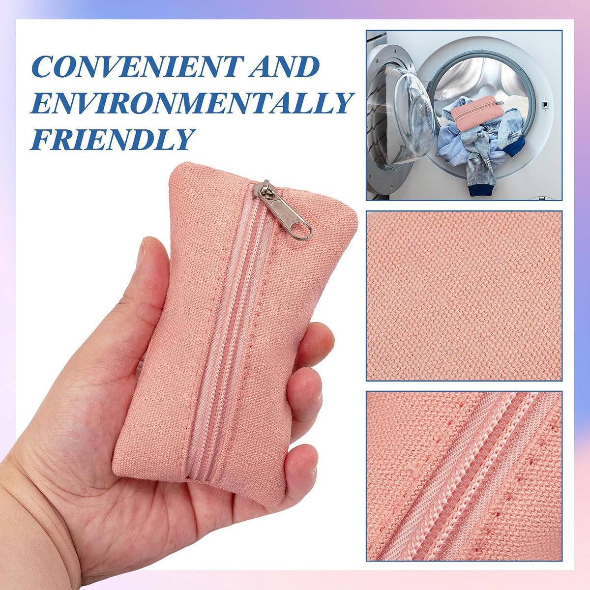 Pocket Tissue Holder, 6 Packs Tissue Holder for Purse, Reusable Travel Tissue Pouch, Fabric Purse Zipper Tissue Packs for Coins Tissue Cards Travel Office, 5.1 x 3.1 Inches