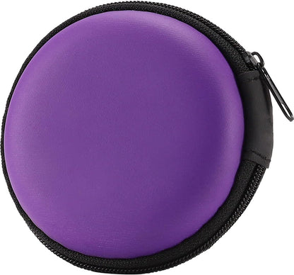 Earphone Case, Headphone Earbud Hard Protective Carrying earplug Case Bag for Wired Earphones MP3 Small Items