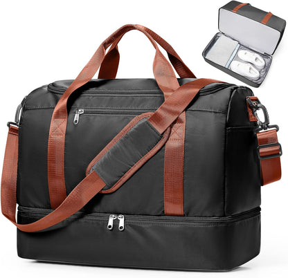 Extra Large Travel Duffle Bag, Carry-On Weekender Bags for Women Travel - Colors B