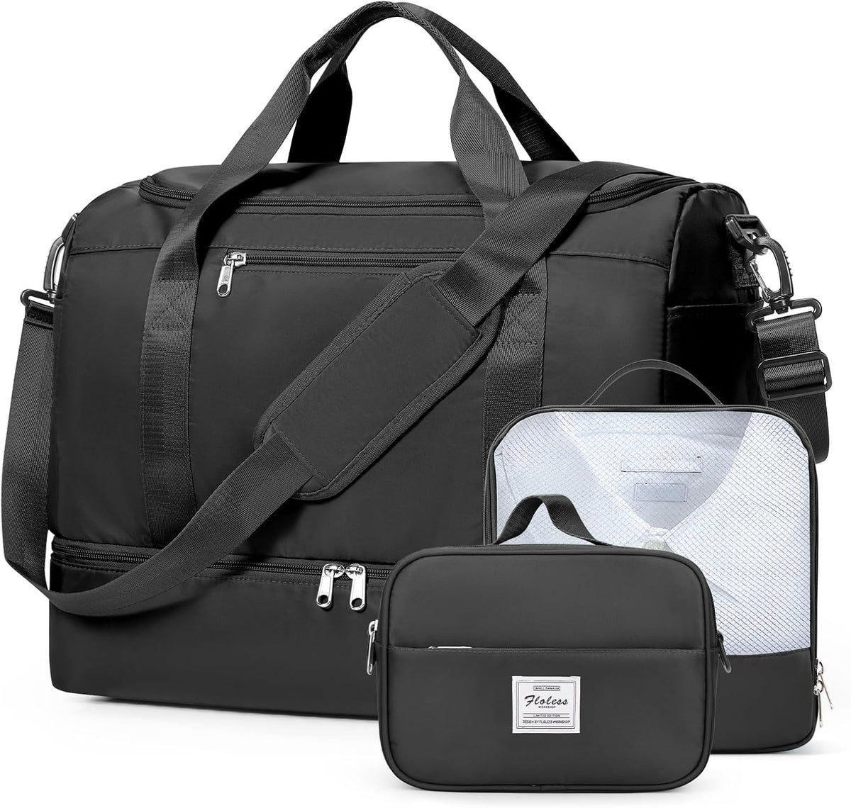 Extra Large Travel Duffle Bag, Carry-On Weekender Bags for Women Travel - Colors B