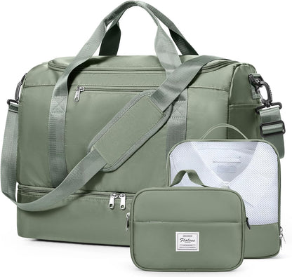 Extra Large Travel Duffle Bag, Carry-On Weekender Bags for Women Travel - Colors B