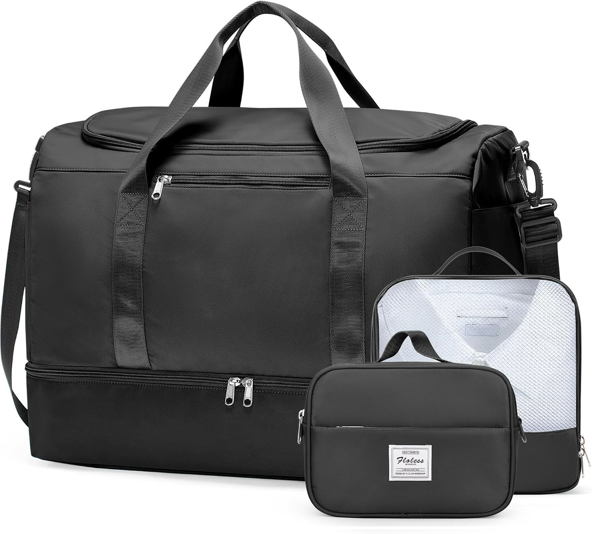 Extra Large Travel Duffle Bag, Carry-On Weekender Bags for Women Travel - Colors B